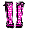Adult - Pink with dots