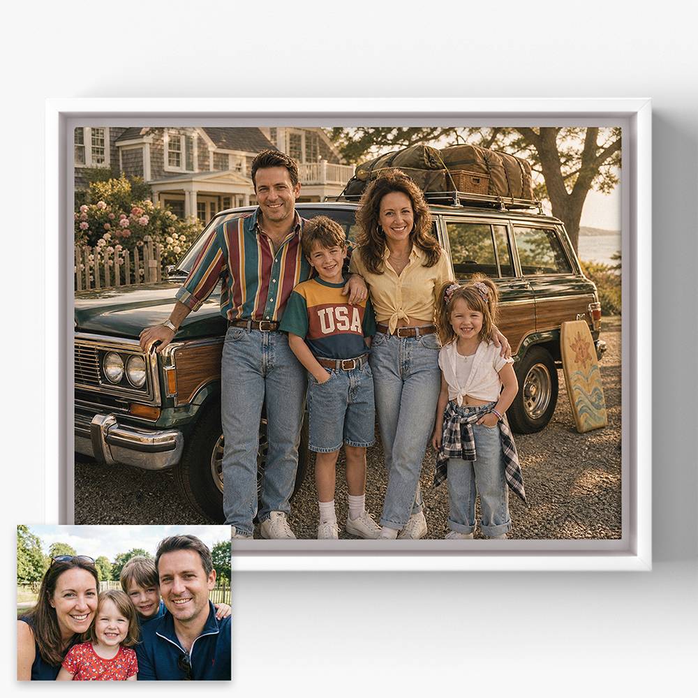 90s Street Legend – Custom Portrait Canvas-1 product photo