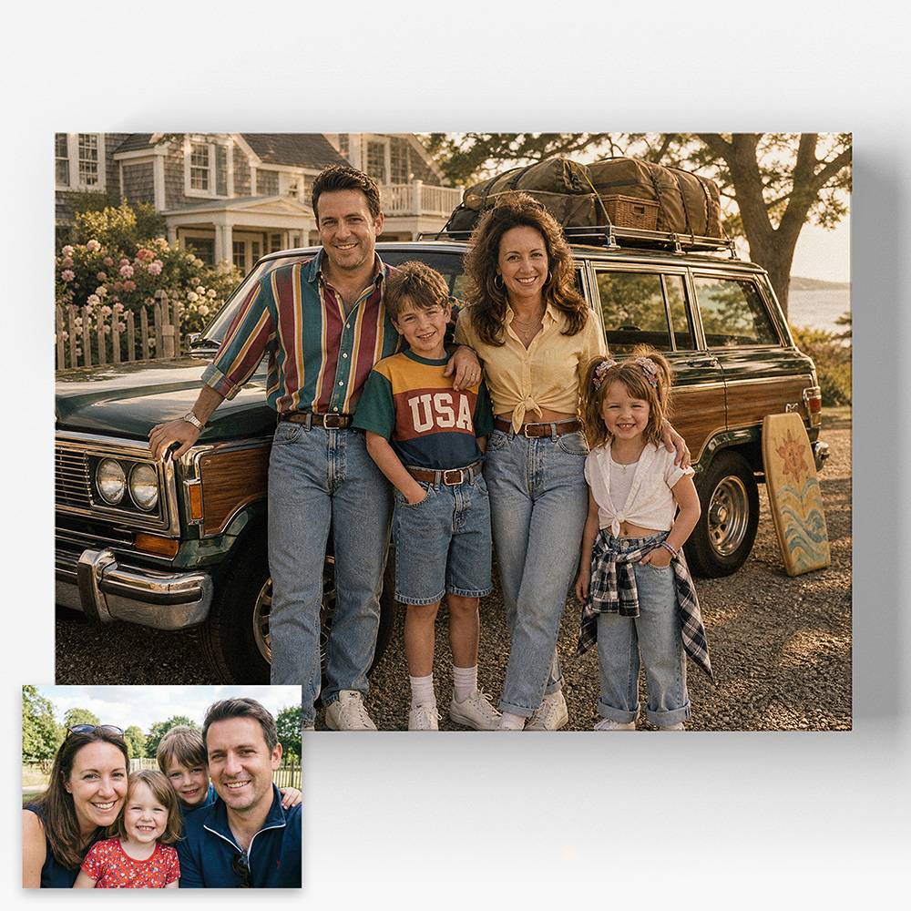 90s Street Legend – Custom Portrait Metal-5 product photo