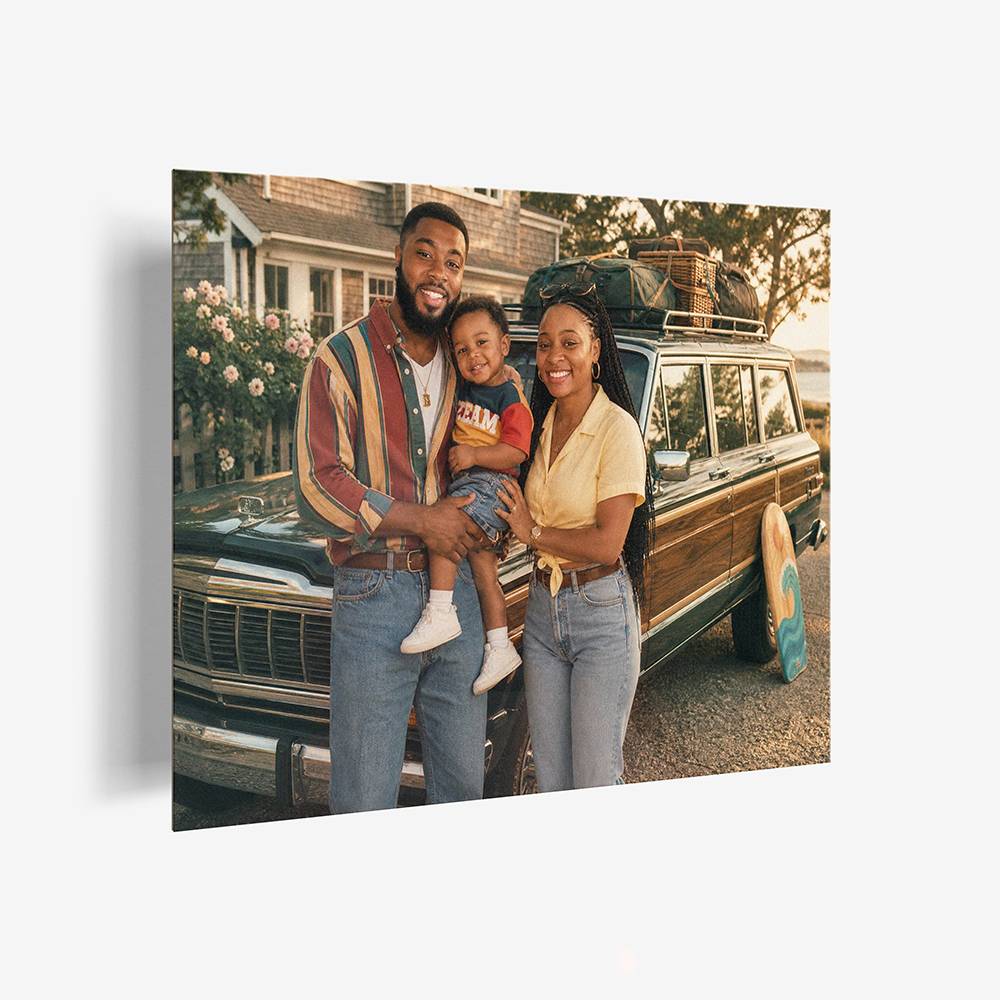 90s Street Legend – Custom Portrait Metal-6 product photo