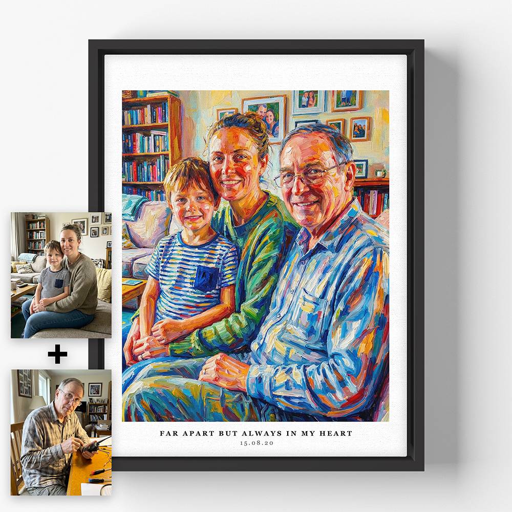 All of Us Here - Custom Portrait Canvas-5 product photo