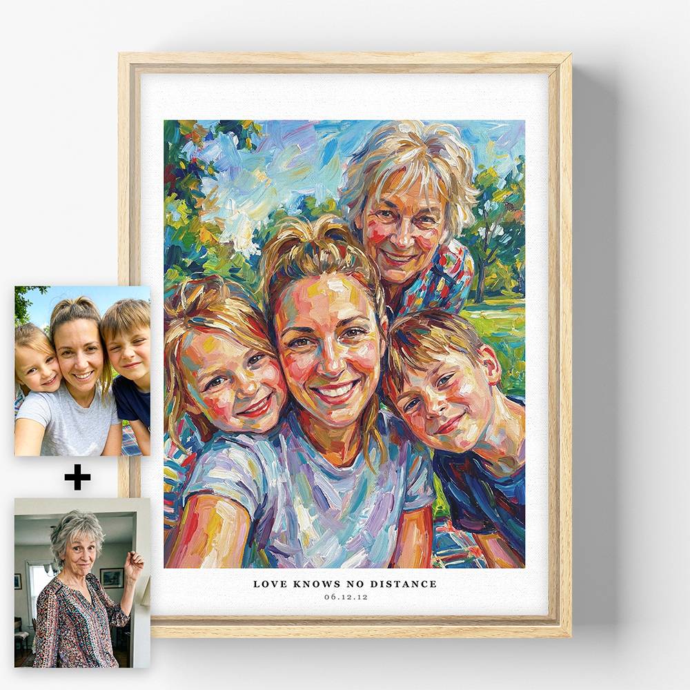 All of Us Here - Custom Portrait Canvas-7 product photo