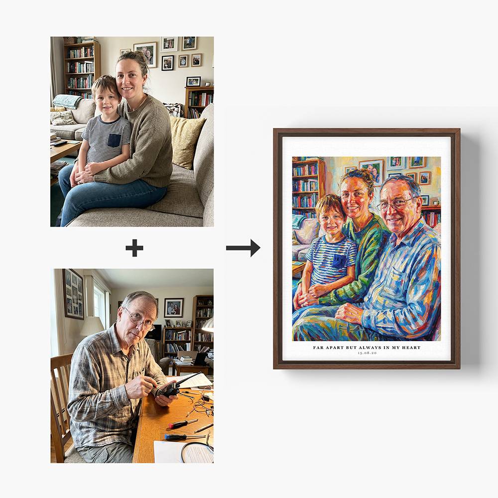 All of Us Here - Custom Portrait Canvas-3 product photo