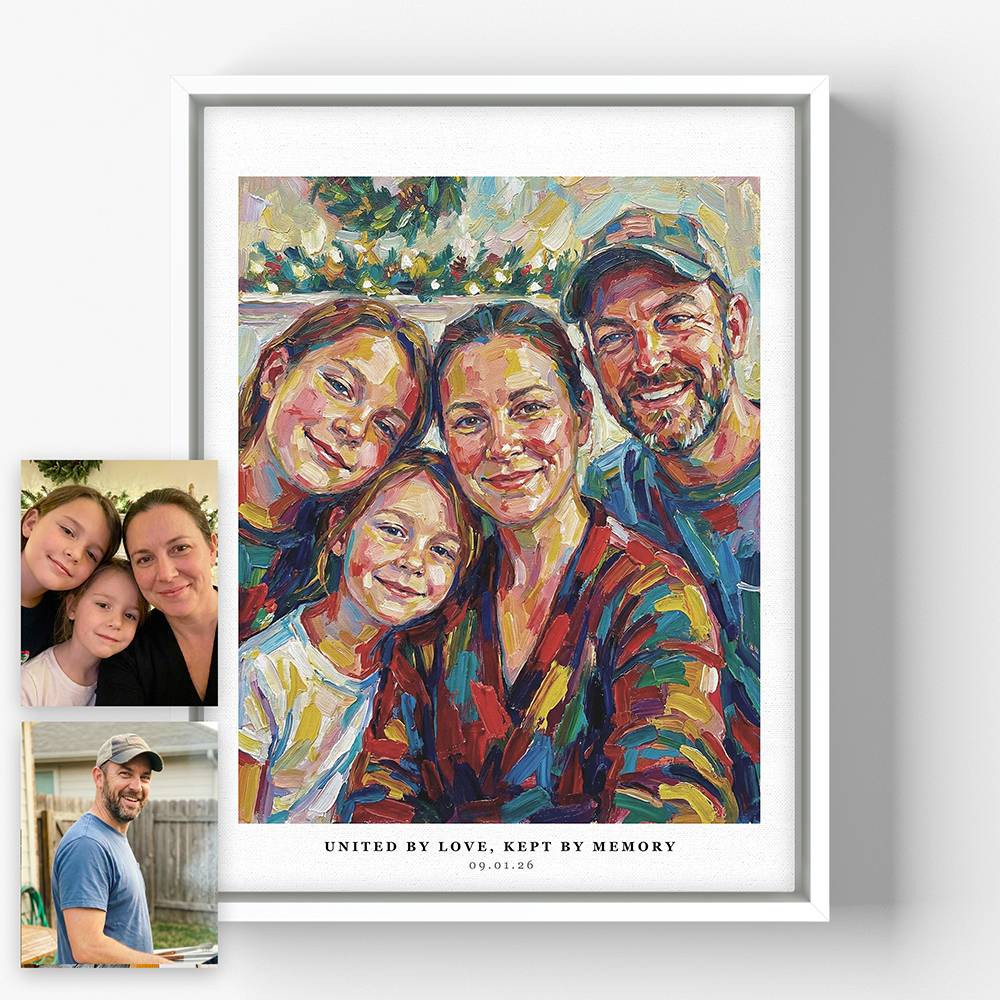 All of Us Here - Custom Portrait Canvas-1 product photo