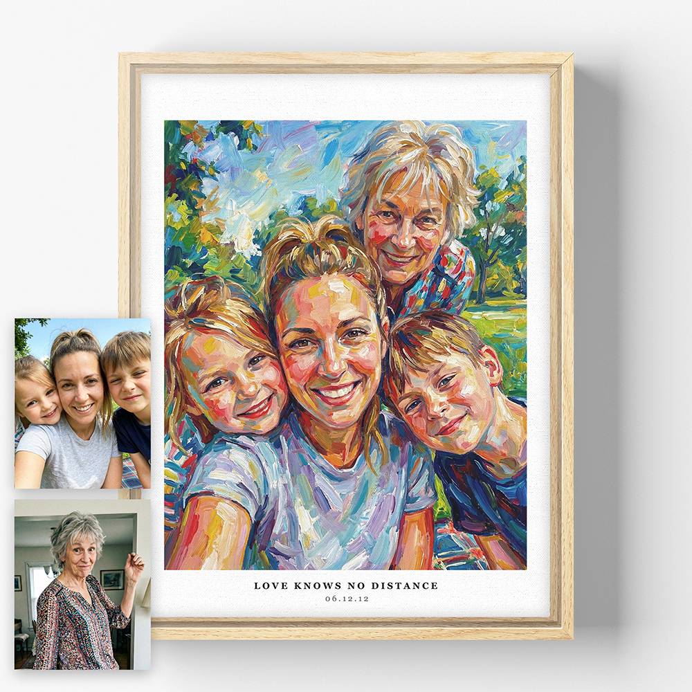All of Us Here - Custom Portrait Canvas-7 product photo