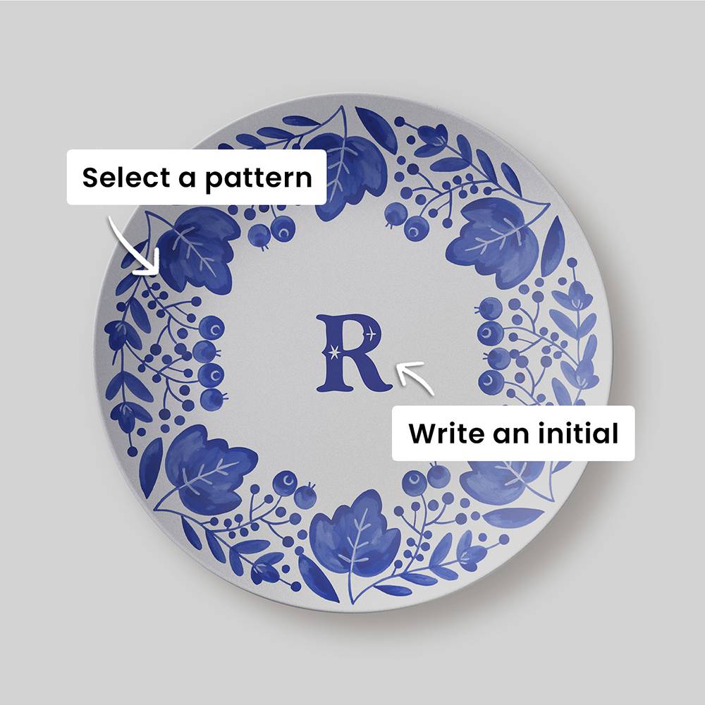 Letters from Delft - Custom Initial Plate-6 product photo