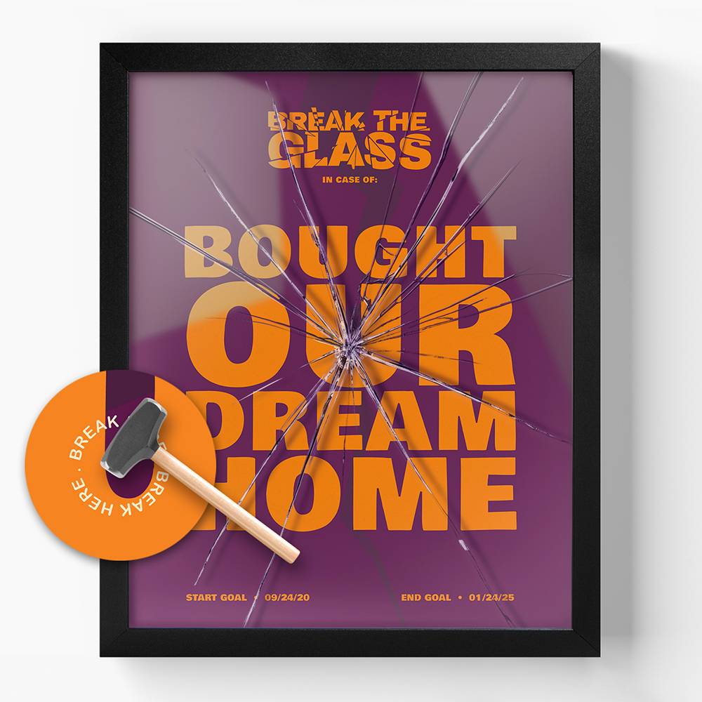 Break The Glass Custom Goal Wall Art-7 Break The Glass Custom Goal Wall Art-7 product photo