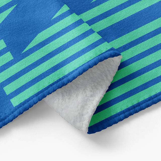 Initial Impact Custom Letter Blanket Lime & Lou