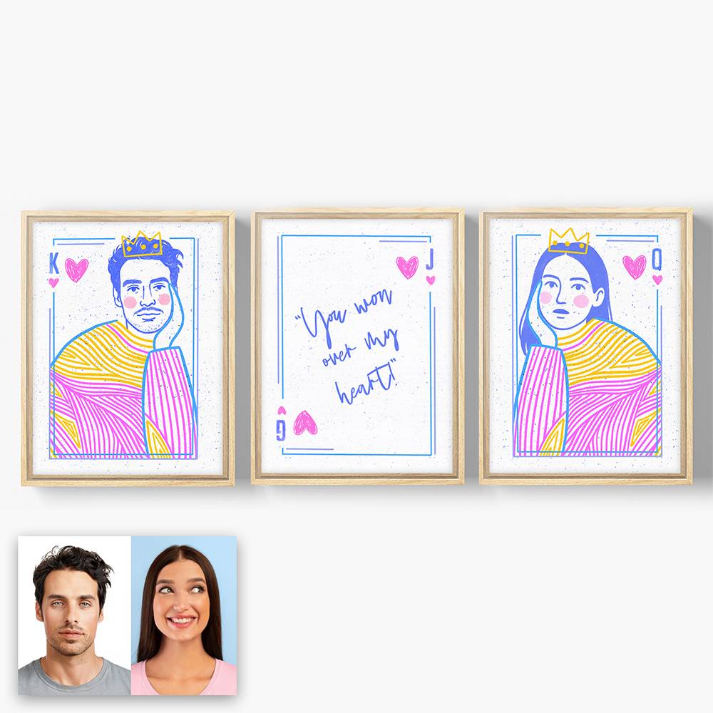 Crowned Hearts - Custom Canvas-5 product photo