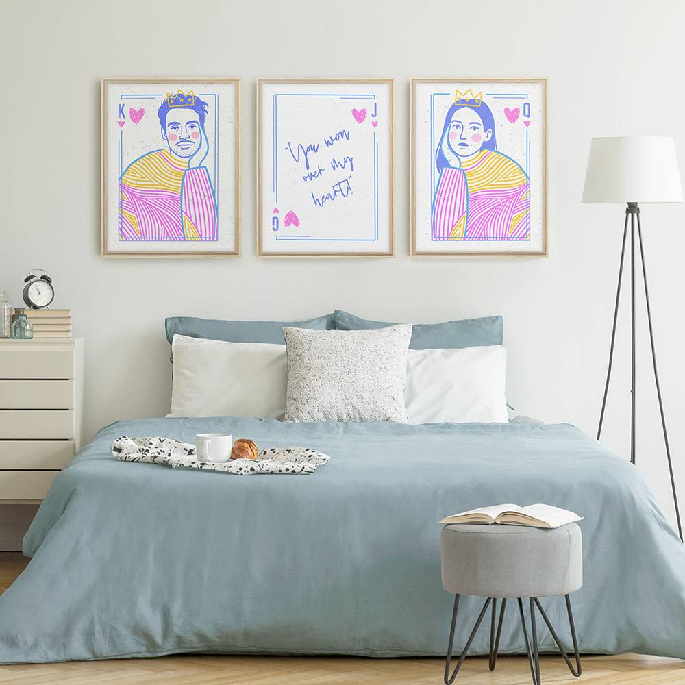 Crowned Hearts - Custom Canvas-2 Crowned Hearts - Custom Canvas-2 product photo