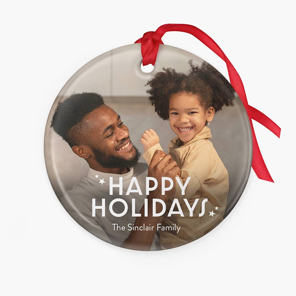 Custom Christmas Ornament with Picture and Text-2 product photo