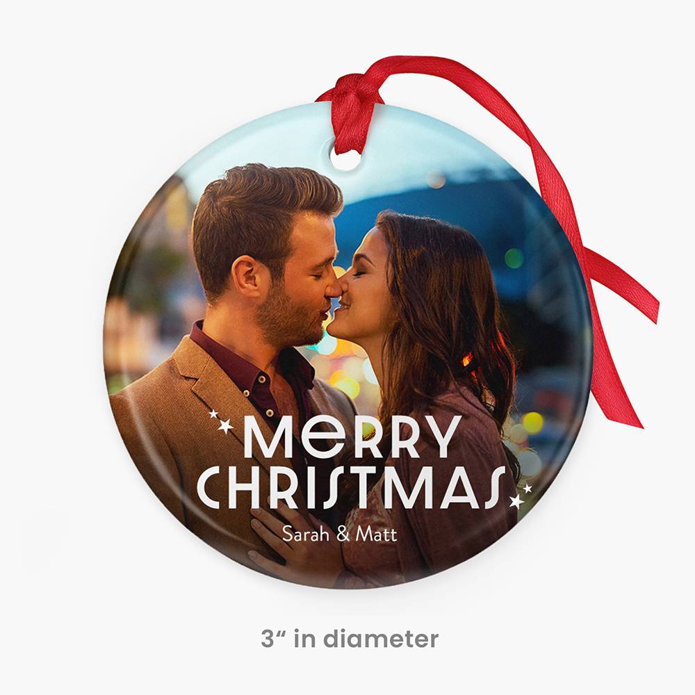 Custom Christmas Ornament with Picture and Text-4 product photo