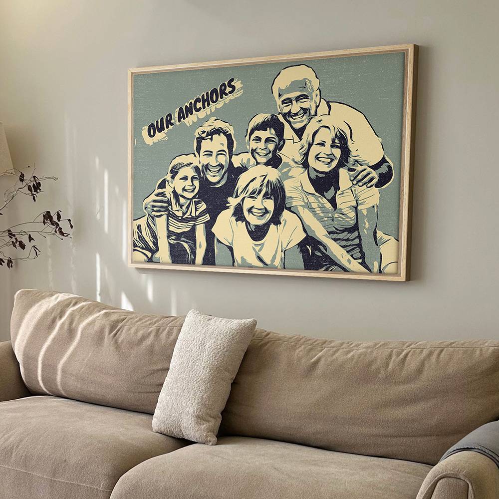 Pop Kin - Horizontal Pop Art Family Portrait-10 Pop Kin - Horizontal Pop Art Family Portrait-10 product photo