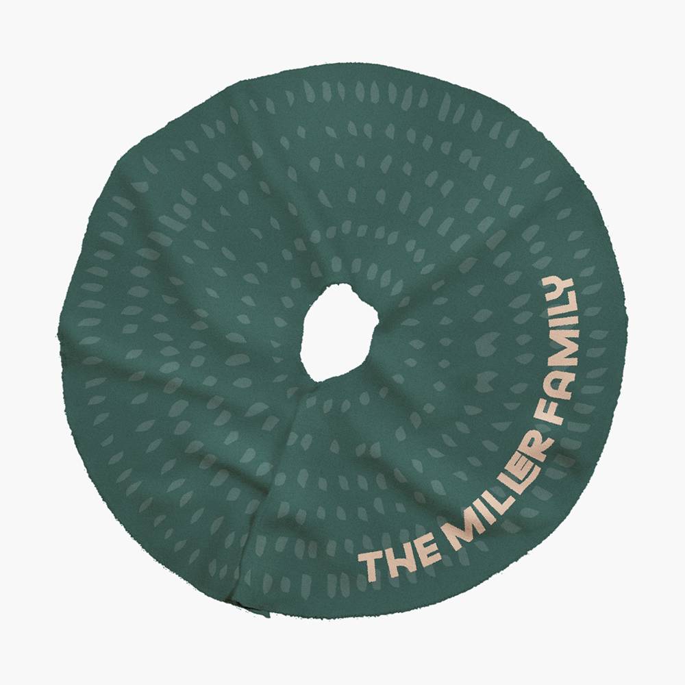 Evergreen Elegance – Custom Christmas Tree Skirt-1 product photo