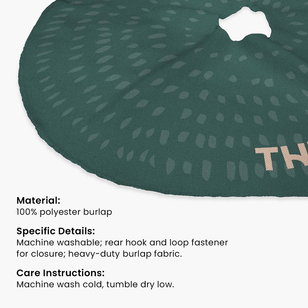 Evergreen Elegance – Custom Christmas Tree Skirt-5 product photo