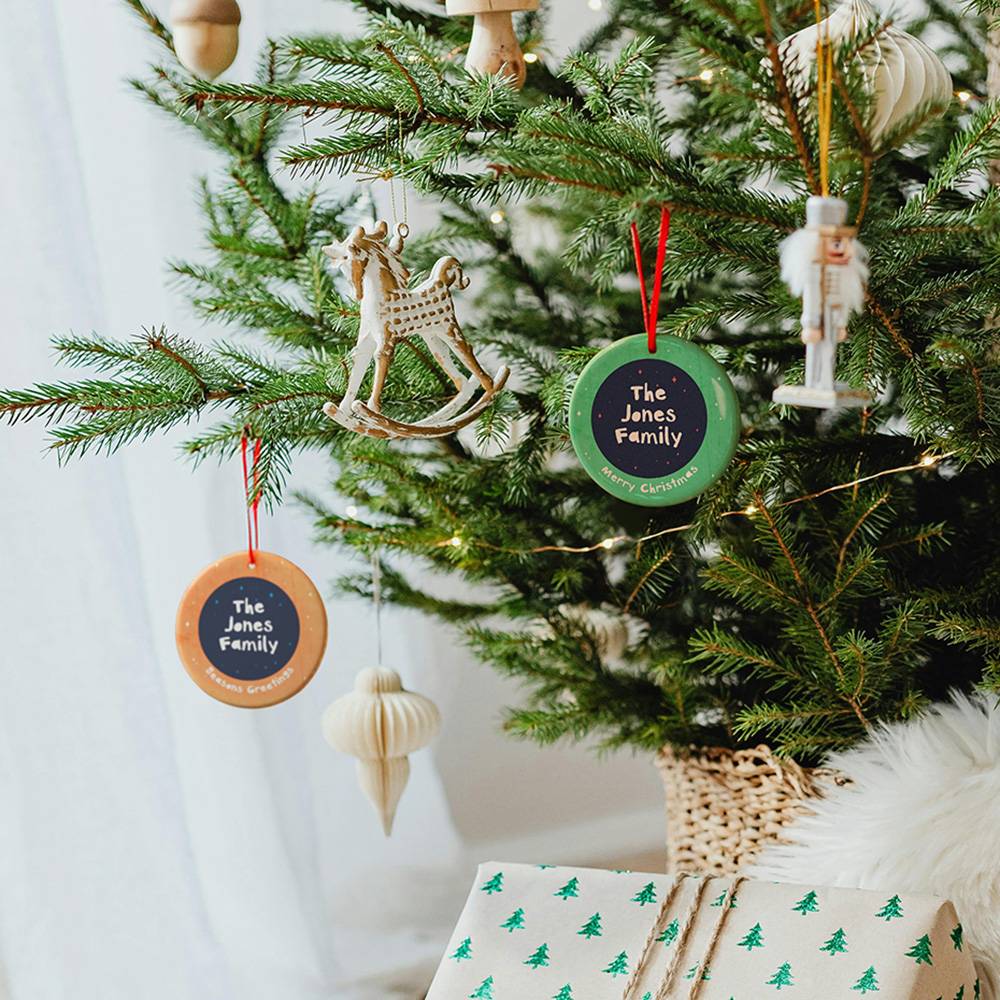 Evergreen Wishes – Custom Family Christmas Ornament-3 Evergreen Wishes – Custom Family Christmas Ornament-3 product photo