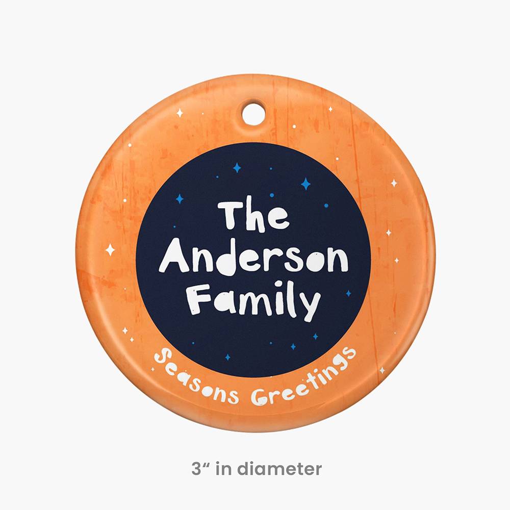 Evergreen Wishes – Custom Family Christmas Ornament Set of Three-5 product photo