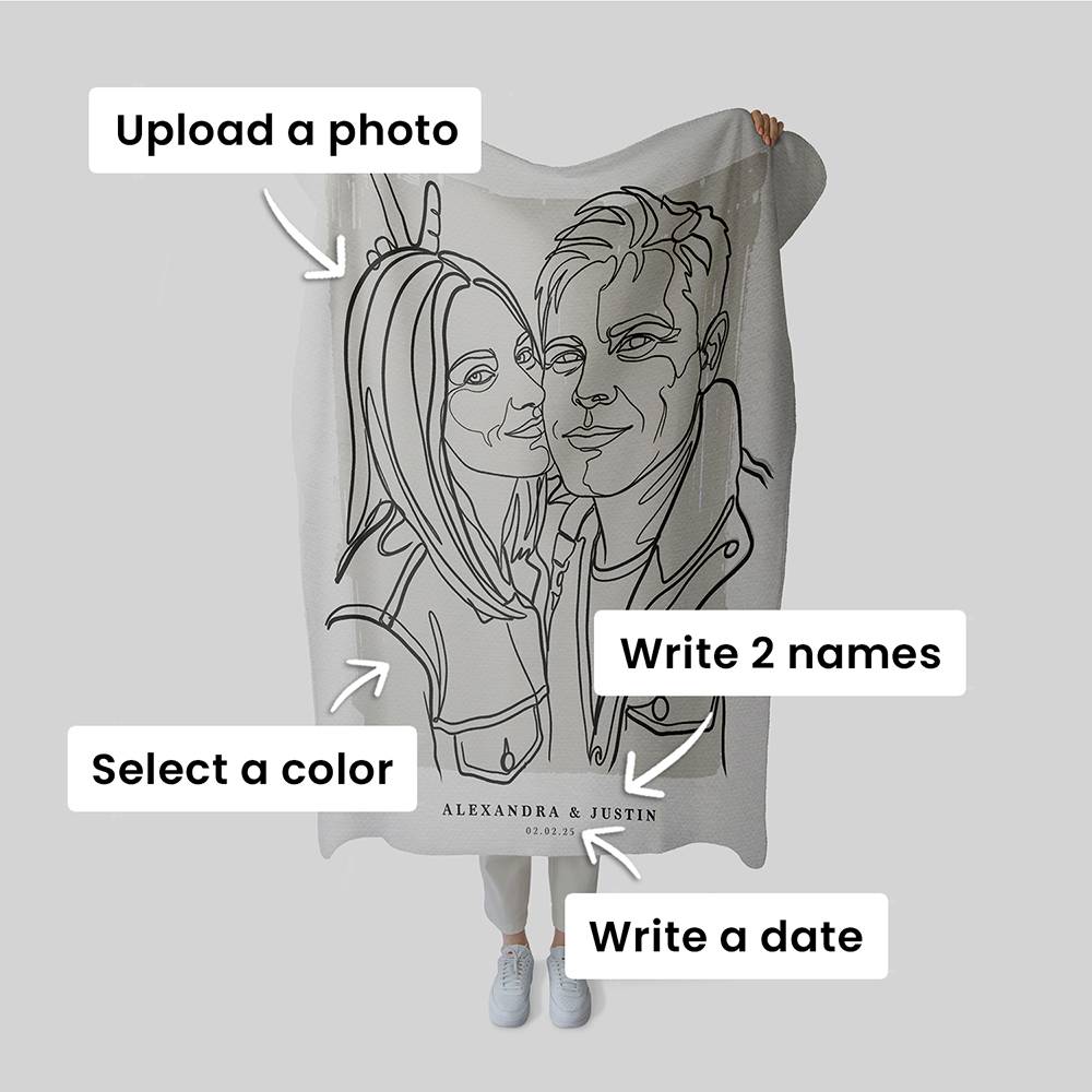 Forever in Lines - Custom Blanket-3 product photo