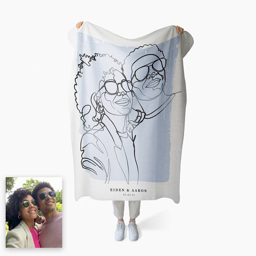 Forever in Lines - Custom Blanket-4 product photo