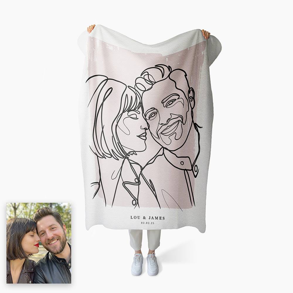 Forever in Lines - Custom Blanket-1 product photo
