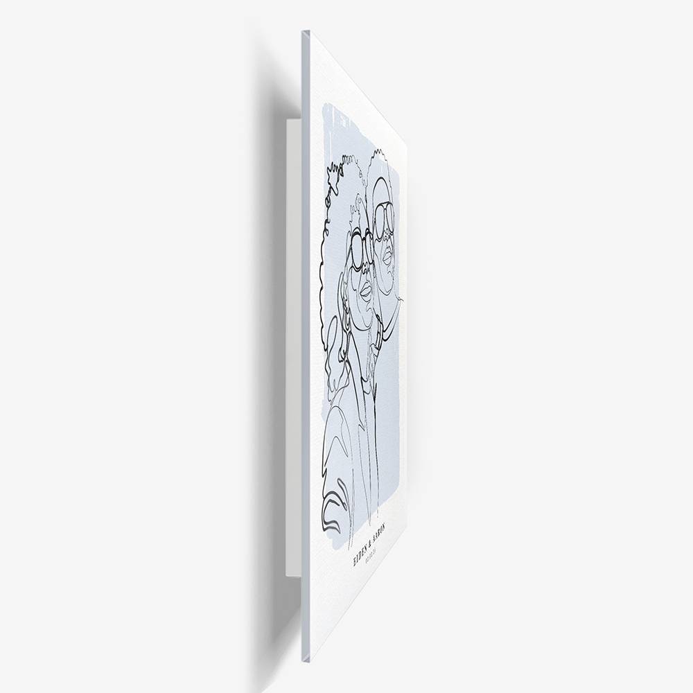 Forever in Lines - Custom Portrait Acrylic-4 product photo