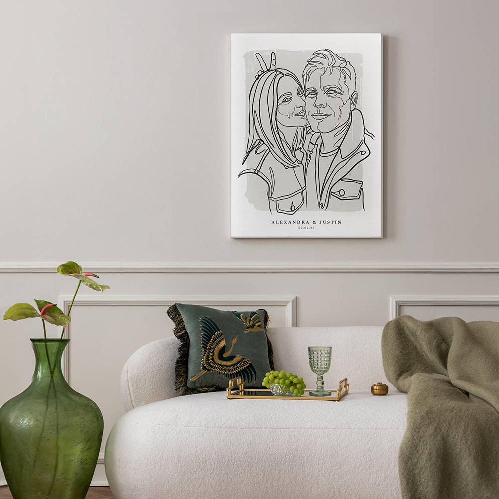 Forever in Lines - Custom Portrait Acrylic-3 product photo