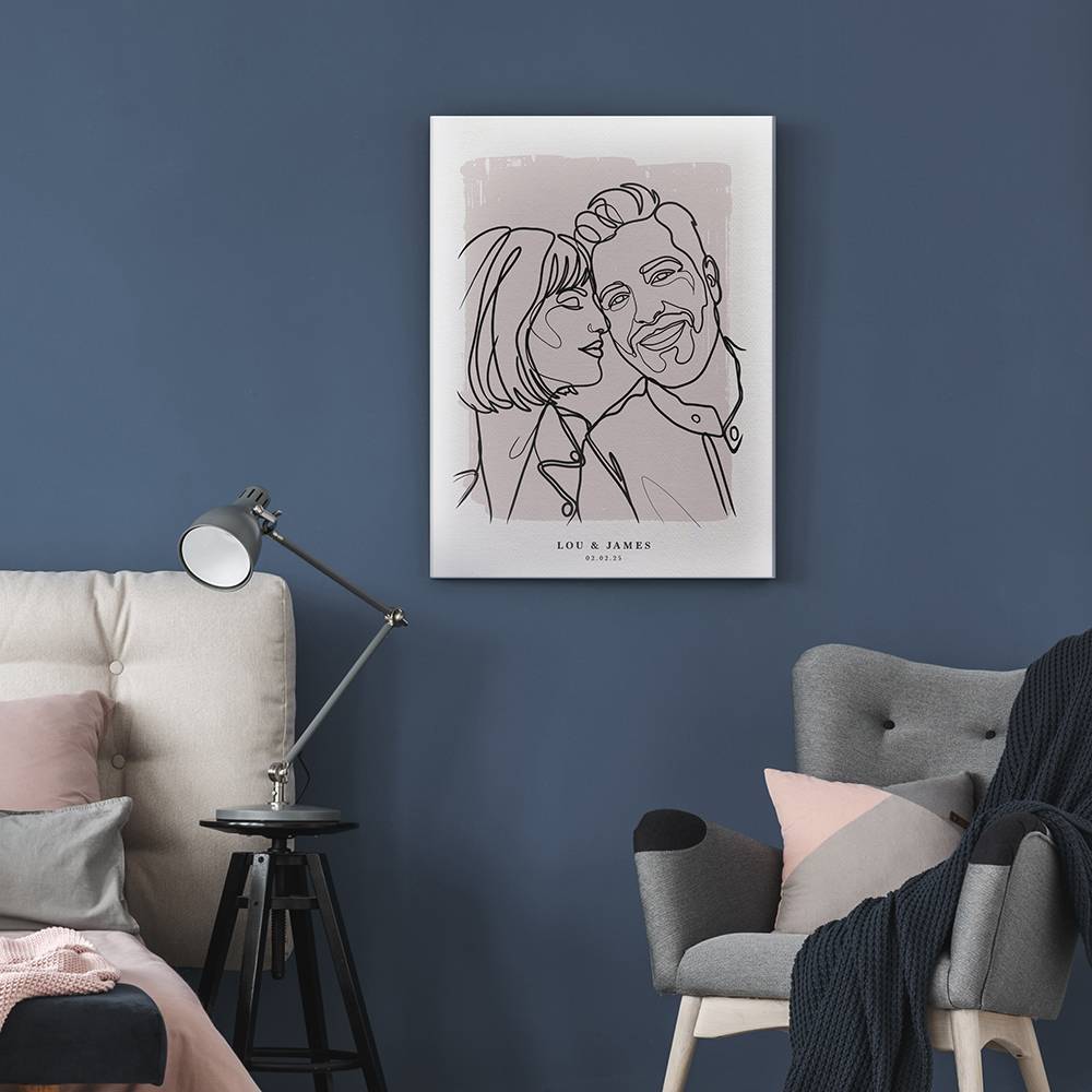 Forever in Lines - Custom Portrait Acrylic-6 product photo