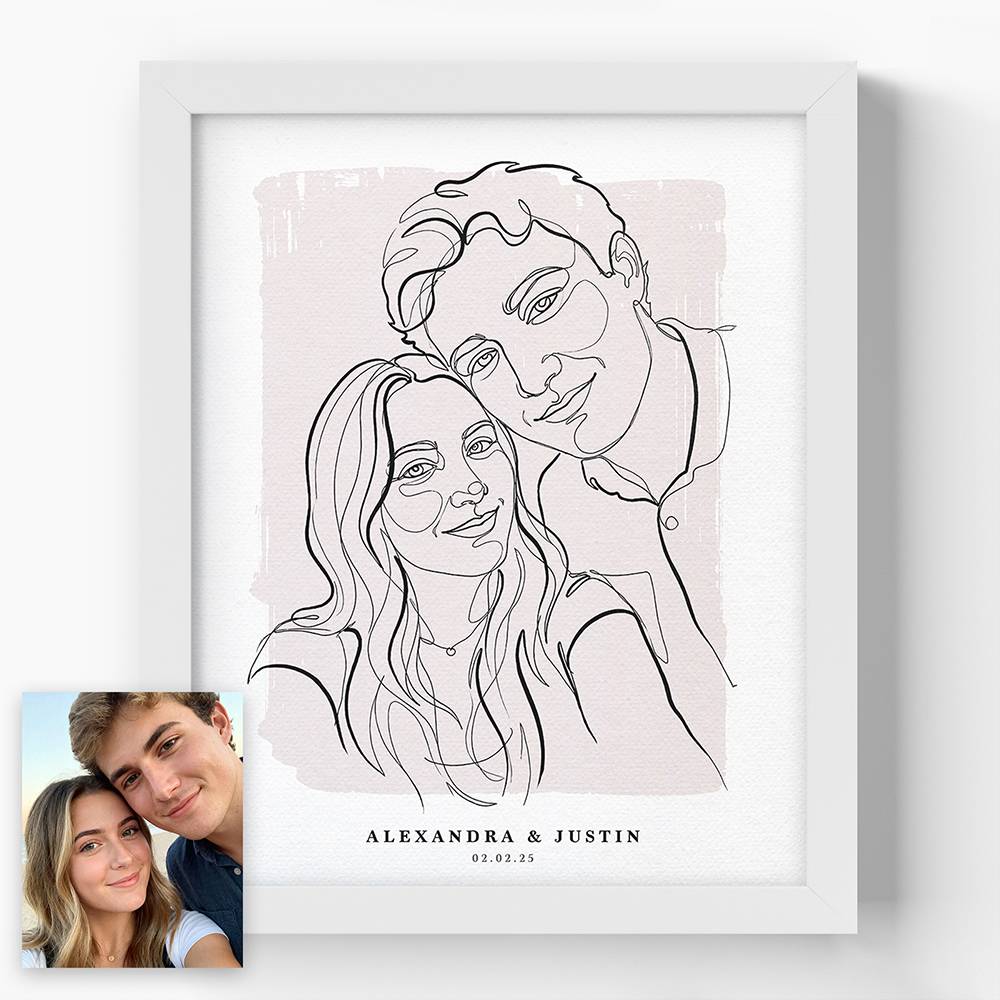 Forever in Lines - Custom Portrait Print-1 Forever in Lines - Custom Portrait Print-1 product photo