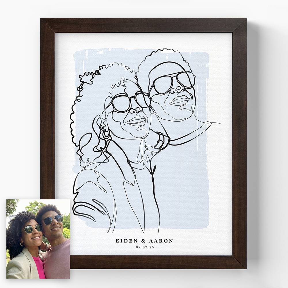 Forever in Lines - Custom Portrait Print-6 Forever in Lines - Custom Portrait Print-6 product photo