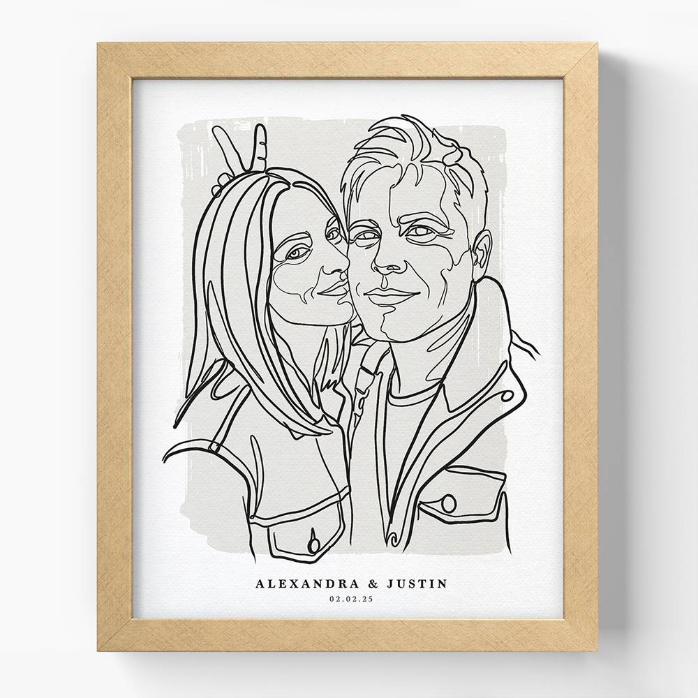 Forever in Lines - Custom Portrait Print-4 Forever in Lines - Custom Portrait Print-4 product photo