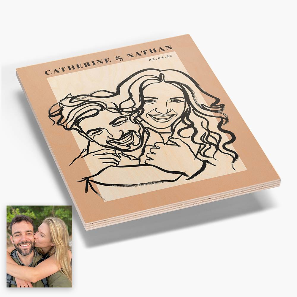 Forever in Lines - Custom Wood Wall Art-7 product photo