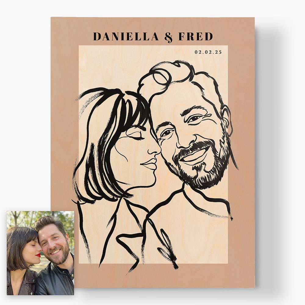 Forever in Lines - Custom Wood Wall Art-5 product photo