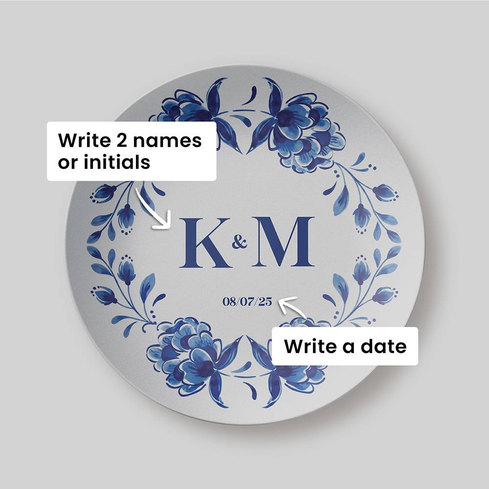 Forever Served – Custom Wedding Plate-3 product photo