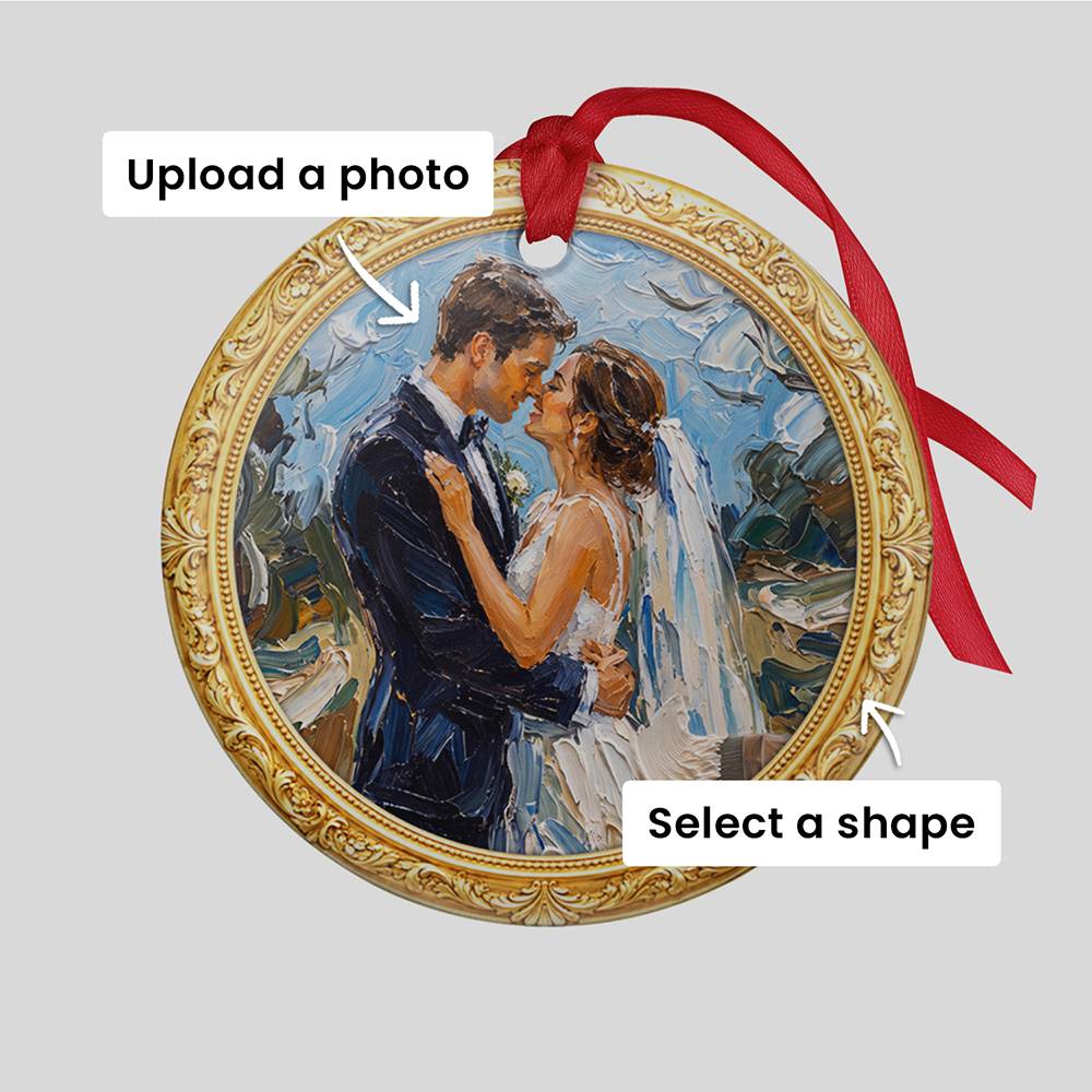 Framed in Gold – Custom Metal Ornament-5 product photo