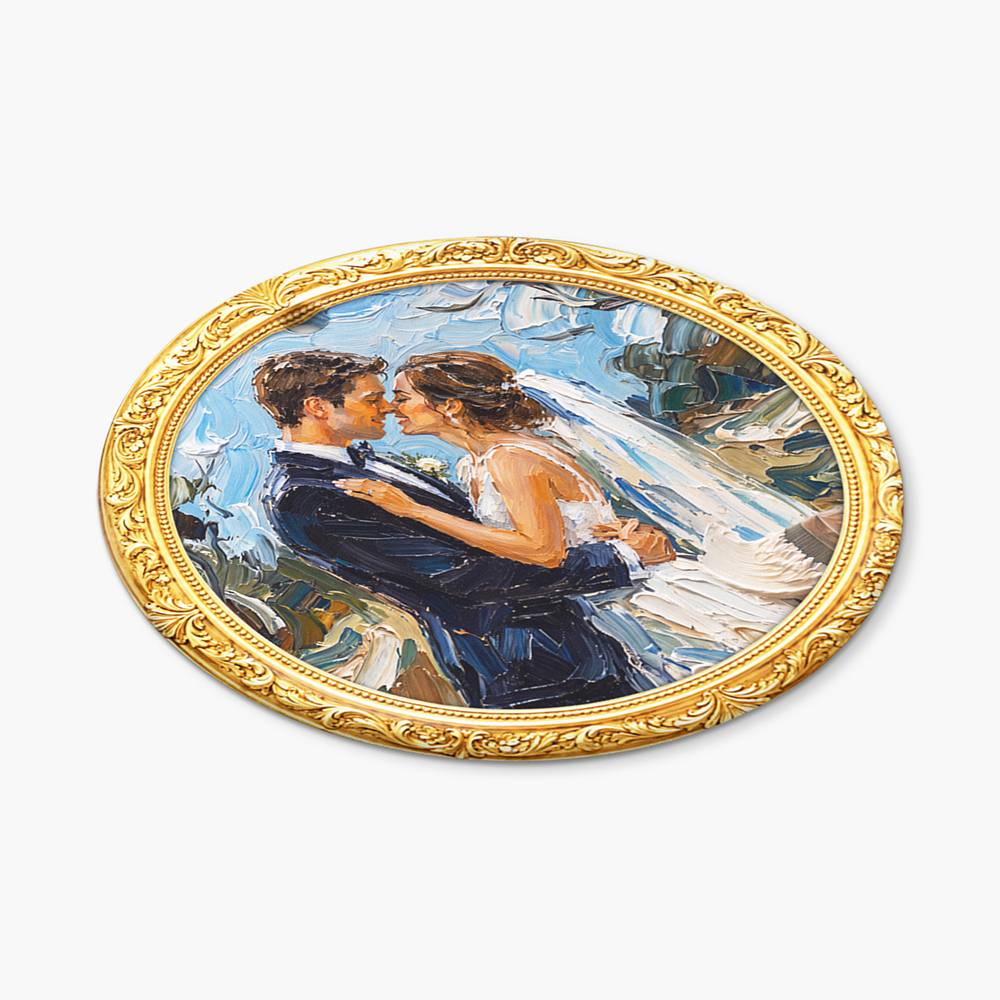 Framed in Gold – Custom Metal Ornament-7 product photo