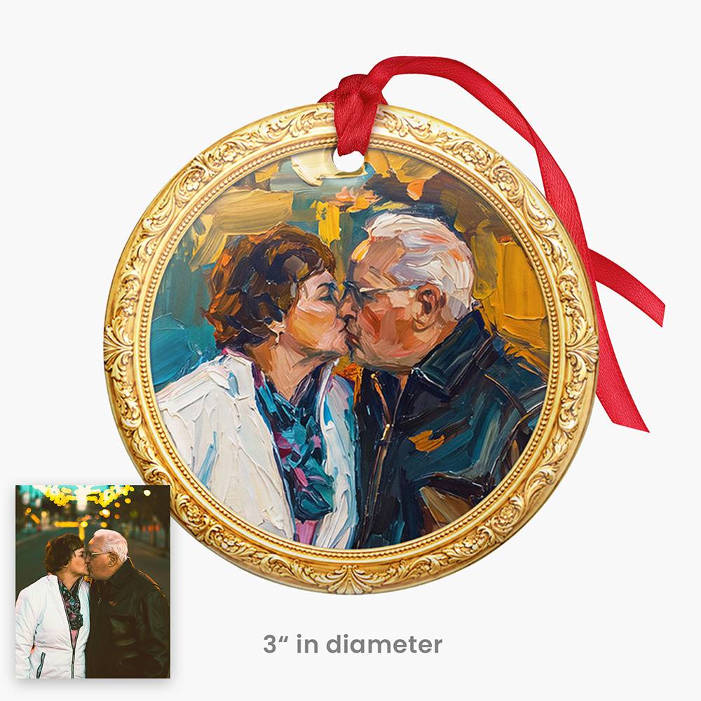 Framed in Gold – Custom Metal Ornament-6 product photo