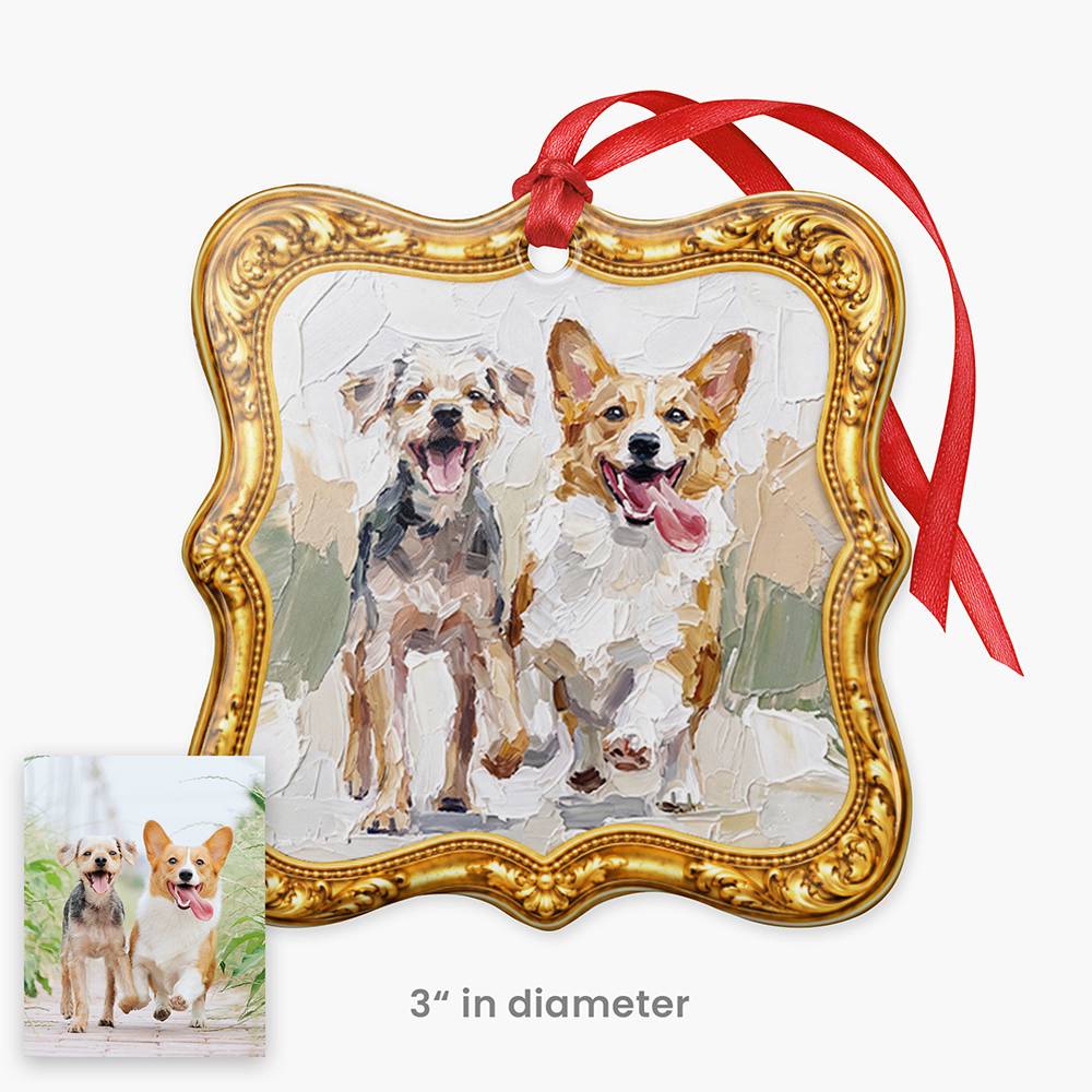 Framed in Gold – Custom Metal Ornament-8 product photo