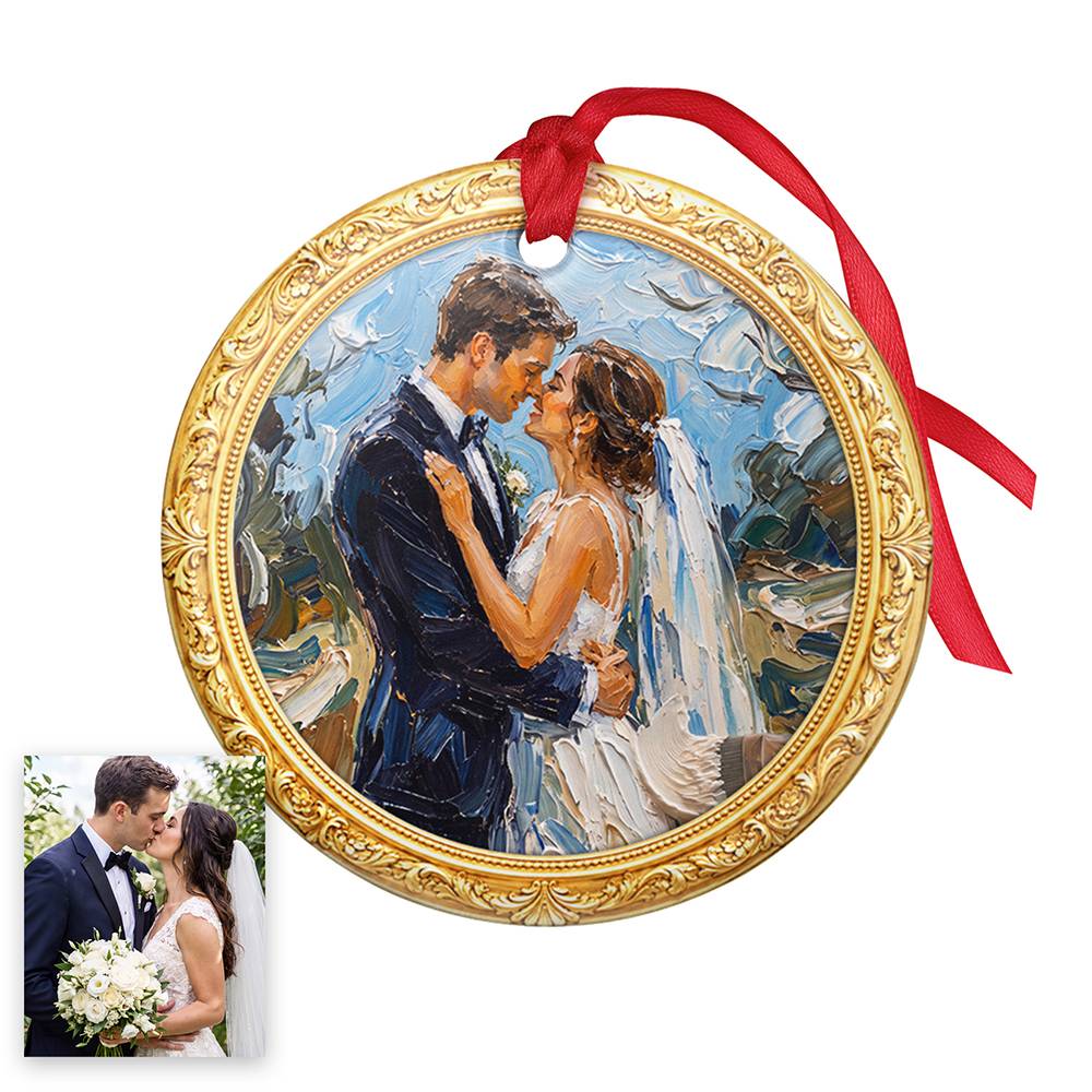 Framed in Gold – Custom Metal Ornament-2 product photo