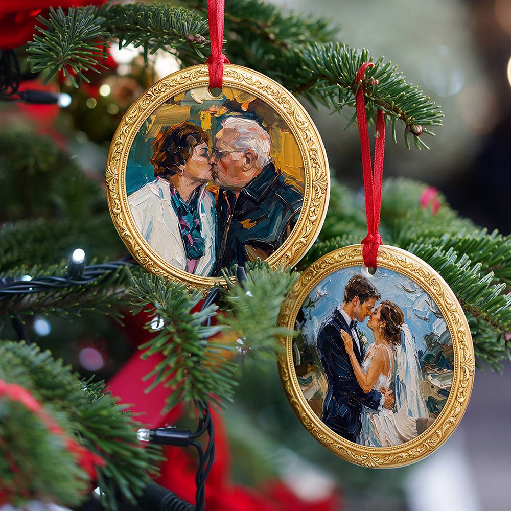 Framed in Gold – Custom Metal Ornament-1 product photo
