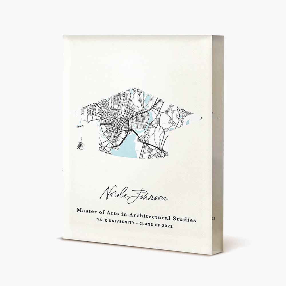 From Cap to Map - Custom 3D Acrylic Block-4 product photo