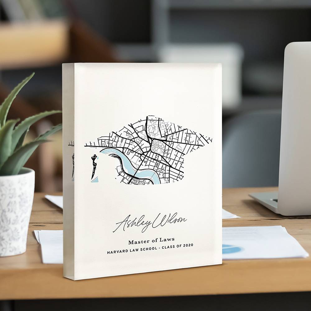 From Cap to Map - Custom 3D Acrylic Block-3 product photo