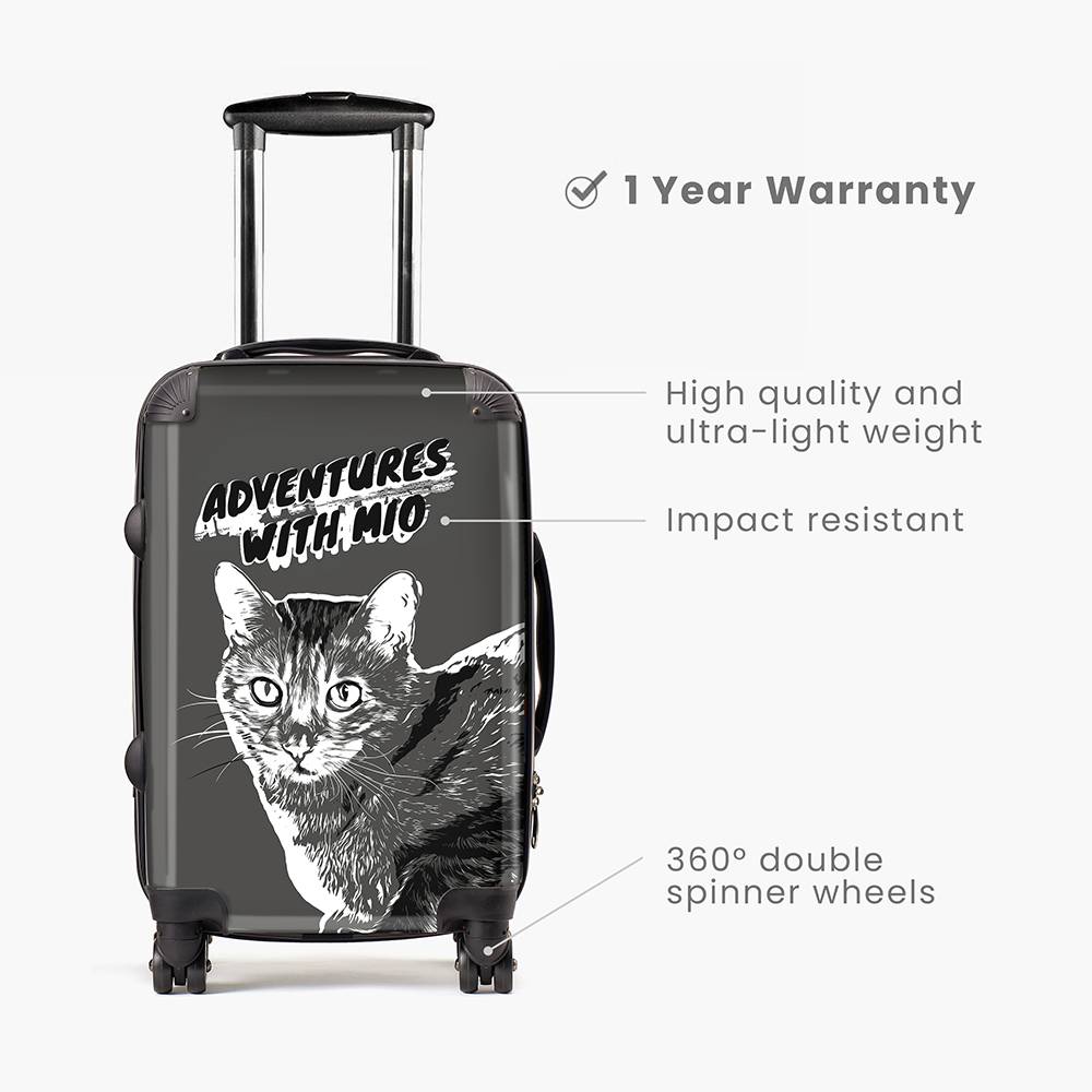 Fur - Ever Travel - Custom Carry-On Suitcase-1 product photo