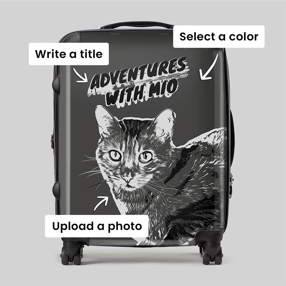 Fur - Ever Travel- Custom Large Check-In Suitcase-11 Fur - Ever Travel- Custom Large Check-In Suitcase-11 product photo