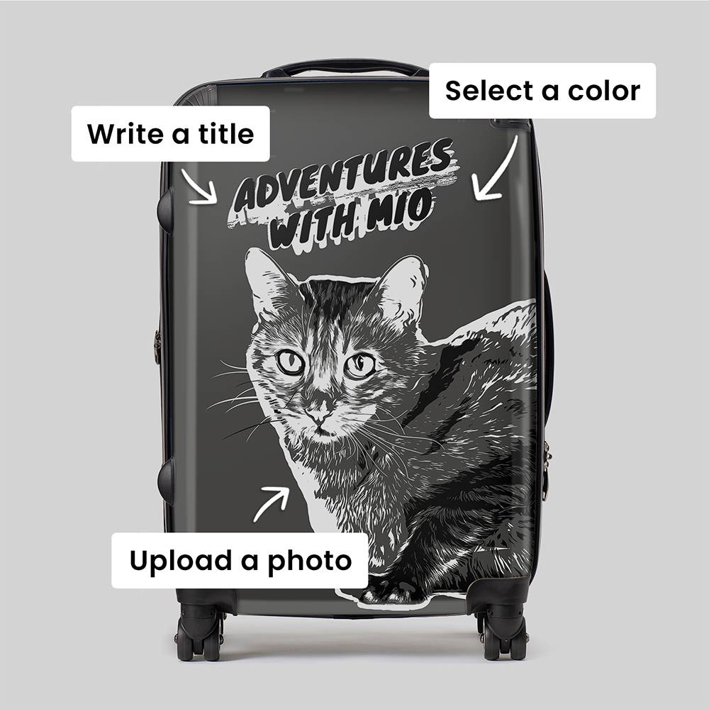 Fur - Ever Travel - Custom Medium Check-In Suitcase-5 product photo
