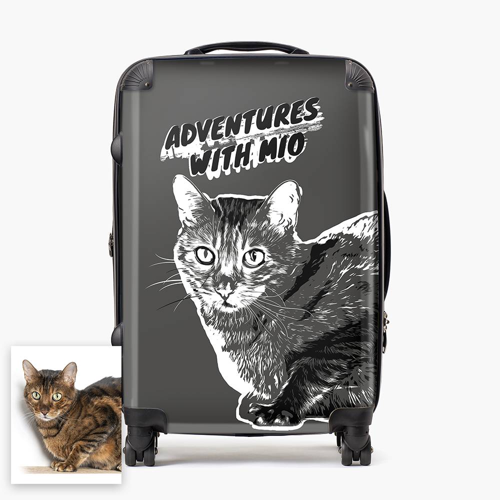 Fur - Ever Travel - Custom Medium Check-In Suitcase-7 Fur - Ever Travel - Custom Medium Check-In Suitcase-7 product photo