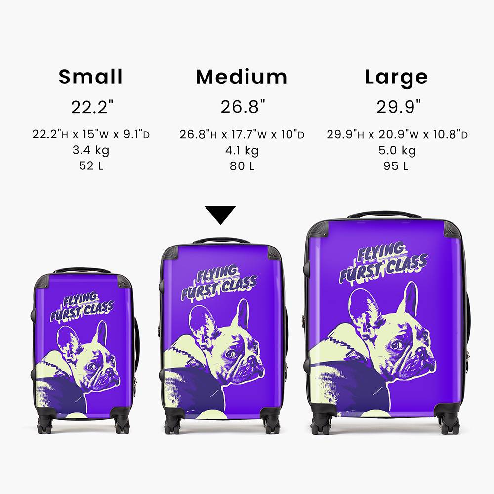 Fur - Ever Travel - Custom Medium Check-In Suitcase-3 Fur - Ever Travel - Custom Medium Check-In Suitcase-3 product photo