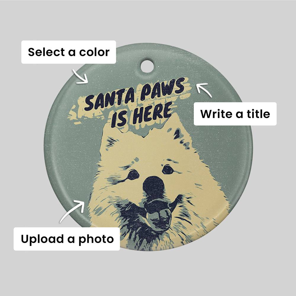 FurEver Friends Personalized Ceramic Ornament Set of Six-9 FurEver Friends Personalized Ceramic Ornament Set of Six-9 product photo