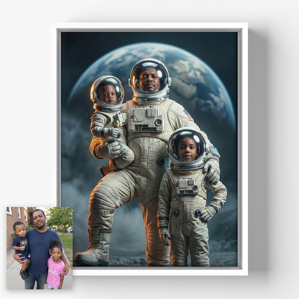 Among The Stars - Custom Portrait Canvas-2 product photo