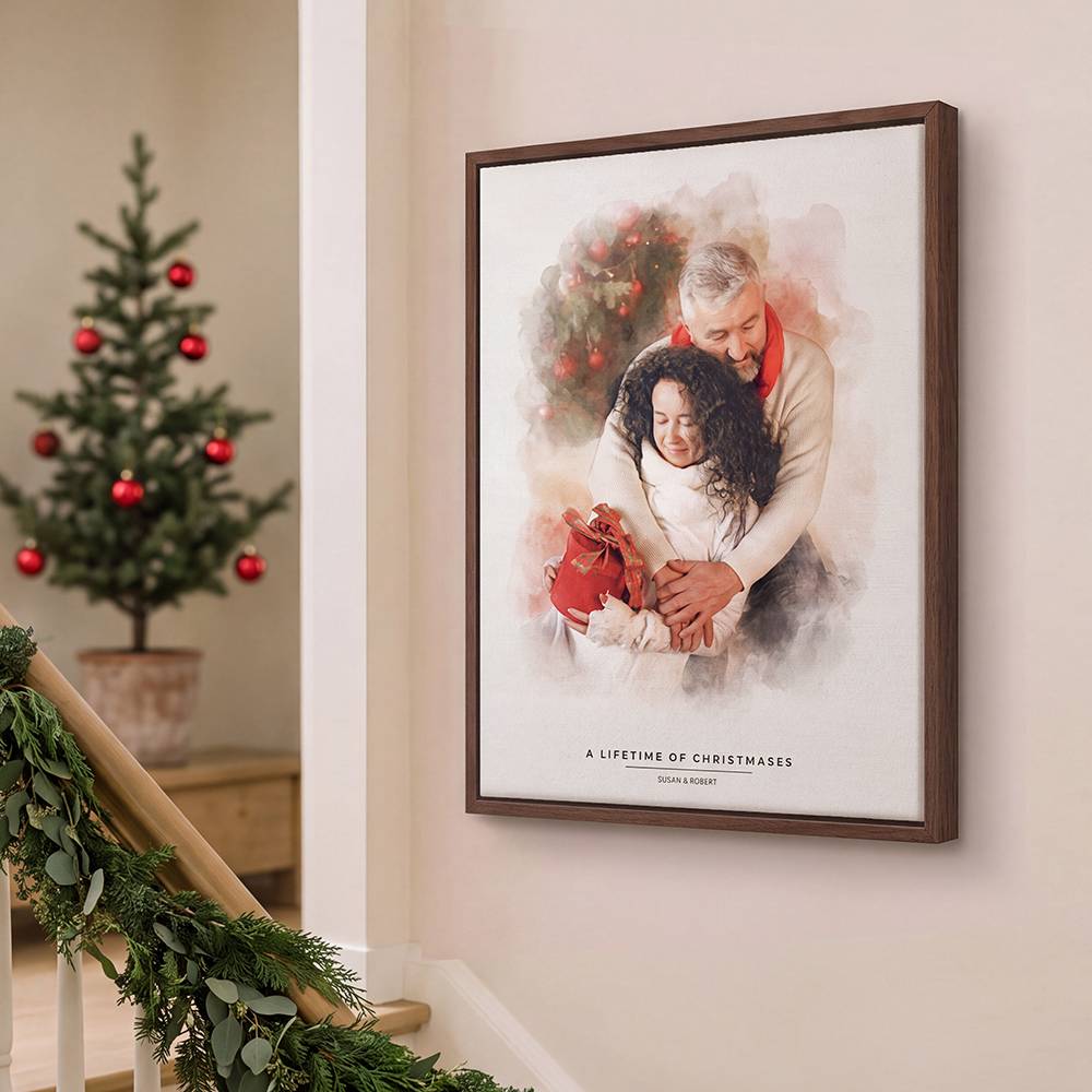 Generations of Love – Custom Watercolor Canvas-2 product photo