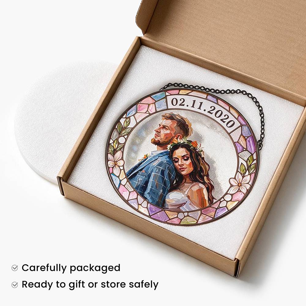 Love in Light – Custom Wedding Suncatcher-10 Love in Light – Custom Wedding Suncatcher-10 product photo